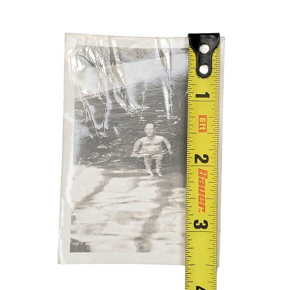 Vtg Man Takes Plunge in Hot Springs South Dakota Original Monochrome Photography - Picture 3 of 4